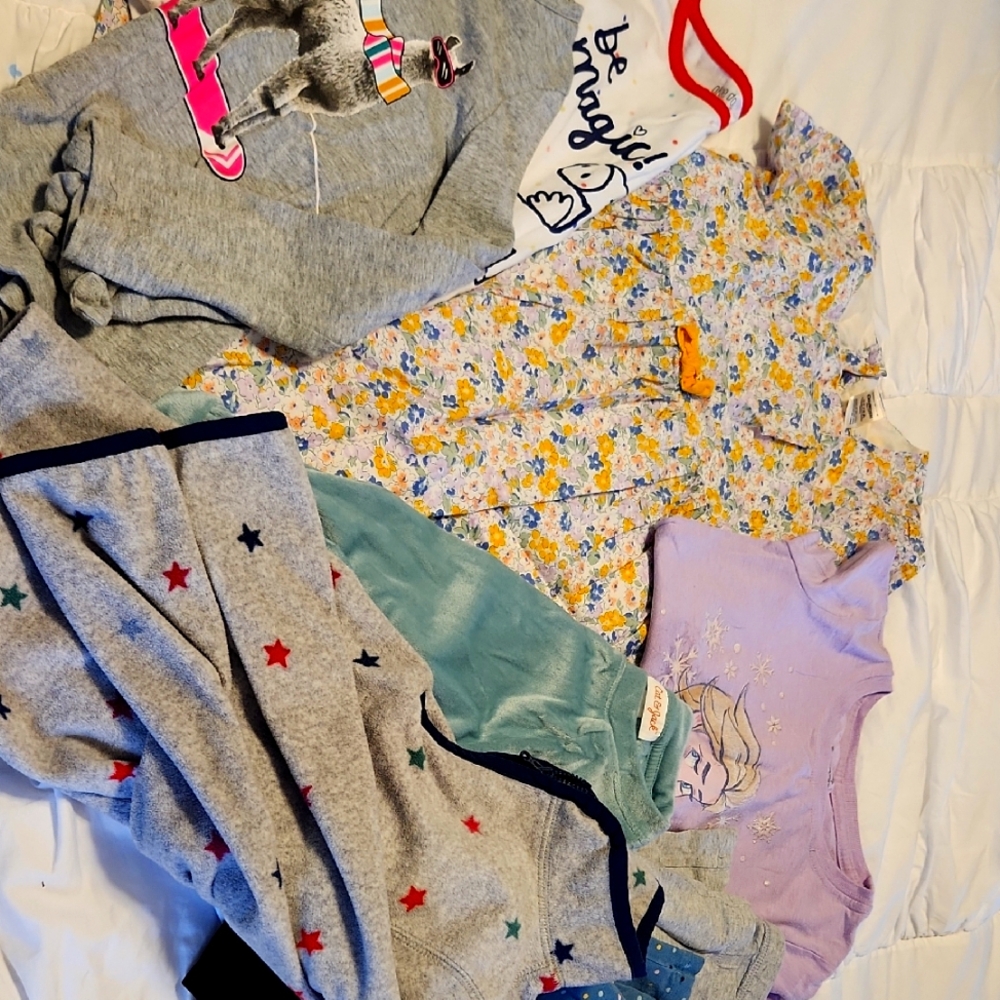 Colorful Kids Clothing Bundle. Girls 5t-5
